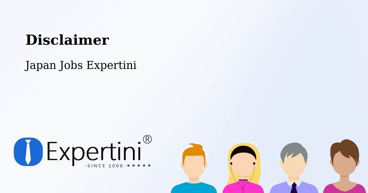 Disclaimer – Inuyama - Japan Jobs Expertini