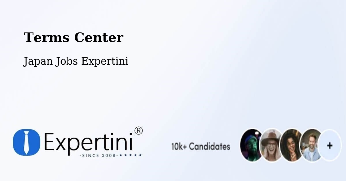 Terms of Service – Inuyama - Japan Jobs Expertini